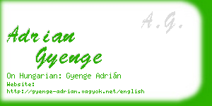 adrian gyenge business card